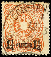 1 1/4 Piaster Auf 25 Pf. Tadellos Gestempelt, Mi. 300.-, Katalog: 4a O1 + Piastre On 25 Pf. Neat Cancelled,... - Deutsche Post In Der Türkei