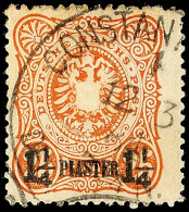 1 1/4 Piaster Auf 25 Pf. Tadellos Gestempelt, Mi. 300.-, Katalog: 4a O1 + Piastre On 25 Pf. Neat Cancelled,... - Turkey (offices)