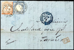 2 Gr. Graublau, Deutliche Doppelprägung, Mit 2½ Auf 2½ Gr. Portorichtig Von "CONSTANTINOPEL 1/6... - Deutsche Post In Der Türkei