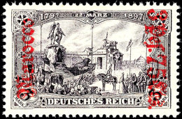 3,75 Pes. Auf 3 Mark Deutsches Reich, Tadellos Postfrisch, Unsigniert, Mi. 140.-, Katalog: 32B **3, 75 Pes. On... - Morocco (offices)