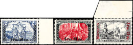 3 C Auf 3 Pf. Bis 6.25 Pes. Auf 5 Mark Komplett Tadellos Postfrisch, (5 Mark In Type I/III), Markwerte Gepr. Bothe... - Morocco (offices)