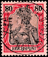 80 Pf. Reichspost Als Petschili-Verwendung Tadellos Gestempelt K.D.FELDPOSTSTATION Nr. 7, Tiefst Gepr. Bothe, Mi.... - Deutsche Post In China