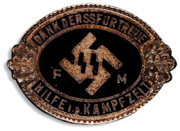 1871-1945, Fördernde Mitglieder Der Schutzstaffel (FMSS), Ehrenzeichen "Dank Der SS Für Treue Hilfe In... - Sonstige & Ohne Zuordnung