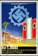 1937, "Der 1. Mai Der Auslandsdeutschen In Argentinien, Seltene Colorkarte, Bedarfsgebraucht, Erh. I-II, R ... - Autres & Non Classés