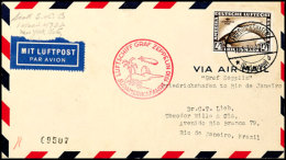 1930, Südamerikafahrt Bis Rio De Janeiro, Brief Mit Sondermarke 4 M. Und Auflieferung FRIEDRICHSHAFEN 18.5.30... - Other & Unclassified