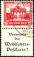 15 Pf.+A1, Nothilfe 1930, Senkr. Zusammendruck, Gest. "BERLIN 7.5.31", Mi. 400,-, Katalog: S86 O15 Pf. A1, Help... - Sonstige & Ohne Zuordnung