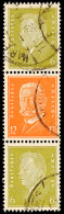 6/12/6 Pf. Reichspräsidenten, Senkr. ZD Tadellos Gestempelt, Mi. 150.-, Katalog: S47 O6 / 12 / 6 Pf.... - Other & Unclassified