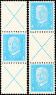 Reichspräsidenten 1932, 18 Zusammendrucke Komplett Postfrisch, Mi. 1.420,-, Katalog: K9/W29 **Presidents... - Other & Unclassified