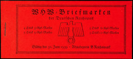 WHW Ostmark 1937, Klammer 15 Mm, Postfrisch, Mi. 150,-, Katalog: MH45.1 **WHW East Mark 1937, Clamp 15 Mm, Mint... - Markenheftchen