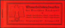 WHW Moderne Bauten 1936, Klammer 19 Mm, Postfrisch, Deckelanschlag, Mi. 200,-, Katalog: MH43.3 **WHW Modern... - Booklets