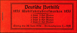 1935 Trachten, Klammer 15 Mm, Hsl. Nr. 103 Mit Passerstrich Oben, Postfrisch, Luxus, Mi. 180,-, Katalog: MH41.2... - Booklets