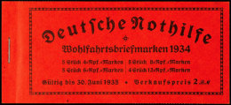 Stände 1934, H-Blätter Nicht Und Duchgezähnt, Postfrisch (Deckelanschlag), Mi. 500,-, Katalog:... - Markenheftchen