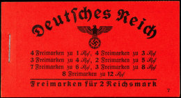 MH Hindenburg 1937/39, Postfrisches Heftchen Mit Geringer Haftstelle Bei Hbl. 89 Und 91 (vom Zwischenblatt),... - Markenheftchen