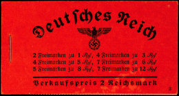 Hindenburg 1936/37, 2. Deckelseite Werbung Delial, Postfrisch (4. H-Blatt Leichte Anhaftungen), Mi. 500,-, Katalog:... - Booklets