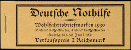 Nothilfe 1930, Markenheftchen 29.2, Tadellos Postfrisch, Mi. 450.-, Katalog: MH29.2 **Help In Need 1930, Stamp... - Markenheftchen