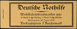 Nothilfe 1930, Markenheftchen 29.2, Tadellos Postfrisch, Mi. 450.-, Katalog: MH29.2 **Help In Need 1930, Stamp... - Booklets