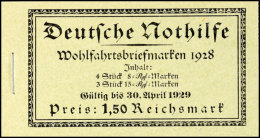 Nothilfe 1928, Markenheftchen 27.3, Tadellos Postfrisch, Mi. 800.-, Katalog: MH27.3 **Help In Need 1928, Stamp... - Markenheftchen