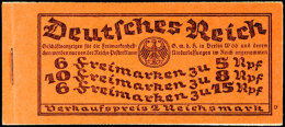 Reichspräsidenten 1928, Markenheftchen 25.3, Ordnungsnummer 9, Tadellos Postfrisch, Fotoattest Dr. Oechsner... - Booklets