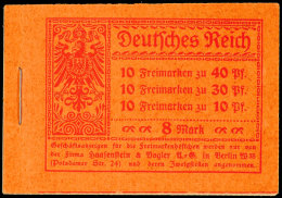 Germania 1921, Markenheftchen Ohne ONr. Durchgezähnt, Postfrisch (Deckelanschlag Und Leichte Druckspur),... - Booklets