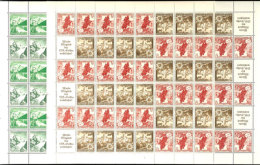 WHW 1938 Ostmark, 2 Markenheftchenbogen Postfrisch, 3+12 Pf. Mit Formnummer 1, Mi. 680,-, Katalog: MHB63/64... - Sonstige & Ohne Zuordnung