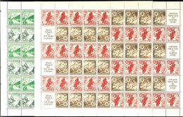 WHW 1938 Ostmark, 2 Markenheftchenbogen Postfrisch, 3+12 Pf. Mit Formnummer 1, Mi. 680,-, Katalog: MHB63/64... - Sonstige & Ohne Zuordnung