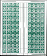 Hindenburg 1934, Markenheftchenbogen 6 Pf., Mittig Waager. Gefaltet, Linke Untere Eckmarke Leicht Angehangen, Sonst... - Sonstige & Ohne Zuordnung