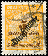 2 Und 5 Mrd., Je Gestempelt, Gepr. Peschl, Bzw. Oechsner, Je BPP/Infla, Mi. 260,-, Katalog: 84/85 O2 And 5... - Sonstige & Ohne Zuordnung