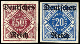 5 Pf - 50 Pf Ungezähnt, Mit Beiden 20 Pf. 55XU Und 55YU, Tadellos Postfrisch Und Allseits Breitrandig, Mi.... - Other & Unclassified