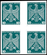 1924/26: Reichsadler Essay Von S.E. Weech, Ungezähntes Herzstück(!) In Grün, Ungebraucht Ohne Gummi,... - Sonstige & Ohne Zuordnung
