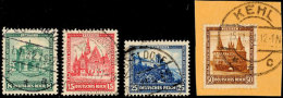 8 Bis 50 Pfg Nothilfe 1931, Tadellos Gestempelter Satz, Der Höchstwert Mit Stempel "KEHL 15.11.31" Auf... - Other & Unclassified