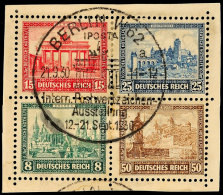 IPOSTA-Block, Blockzusammendruck Mit Blockumrandung, Gest., Mi. 560,-, Katalog: 446/49 OInternational Postage... - Other & Unclassified