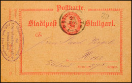 Stuttgart, Stadtpost, 2 Pfg Ganzsachenkarte Bedarfsgebraucht 27.4.99 Mit Absenderstempel Stenotachygraphie Verein ... - Other & Unclassified