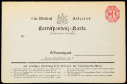 1 Kr. Karmin, Korrespondenzkarte F/A, Tadellos Ungebraucht, Mi. 175,- Euro, Katalog: P7 BF1 Kr. Carmine,... - Sonstige & Ohne Zuordnung