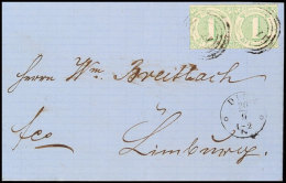 "172" Nebst K1 "DIEZ 20/9 (1866)" Auf Postbezirksbrief Waager. Paar 1 Kr. IV.Ausgabe Mit Allseits... - Sonstige & Ohne Zuordnung