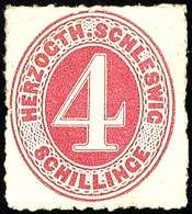 4 S. Karminrot Tadellos Ungebraucht, Mi. 120.-, Katalog: 3 *4 S. Carmine Red In Perfect Condition Unused,... - Schleswig-Holstein