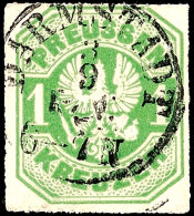 1 Kr. Smaragdgrün, Zentrischer K1 DARMSTADT, Gepr. Flemming BPP, Katalog: 22 O1 Kr. Emerald Green,... - Sonstige & Ohne Zuordnung