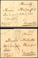 "BONN" - K2, Feuser 375-12, Je Klar Auf Zwei Austaxierten Auslandsbriefen In 1826 Nach Belgien, Davon Einer... - Other & Unclassified