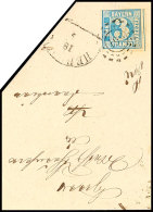 "196" Nebst HK "HERGATZ 18 5 (1862)" Auf Postvereins-Auslandsbrief Mit Angeschnittener 3 Kr. über Bregenz Nach... - Other & Unclassified