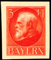 3 M. Rot, Ungezähnt, Tadellos Postfrisch, Gepr. Schmitt BPP, Katalog: 106IU **3 M. Red, Unperforated, In... - Sonstige & Ohne Zuordnung