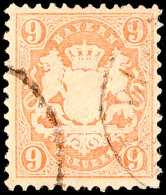 9 Kr. Braunorange, Wz. X, Gestempelt, Tadellose Erhaltung, Gepr. Brettl BPP, Mi. 600.-, Katalog: 28X O9 Kr.... - Other & Unclassified