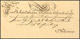 1783, Falt-Zierbrief Von Lichtenberg Nach Ostheim, Kabinett  BF1783, Fold Ornament Letter From Lichtenberg To... - Sonstige & Ohne Zuordnung