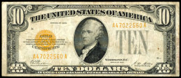 USA, 20 Dollars, 1928, Alexander Hamilton, Gold Certificate, Seriennummer A47022560A, Erhaltung III-IV., Katalog:... - Ohne Zuordnung
