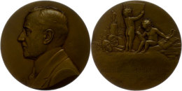 Frankreich, Bronzemedaille (Dm. Ca. 68,30mm, Ca. 138,97g), 1929, Von Ch. Pillet, Auf Louis Funck-Brentano. Av:... - Sonstige & Ohne Zuordnung