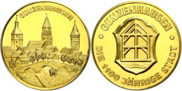 Goldmedaille, Gunzenhausen 1973, 1100Jahre, 986er-Gold, 20 Mm, 4 Gr., PP  PPGold Medal, Gunzenhausen 1973,... - Sonstige & Ohne Zuordnung