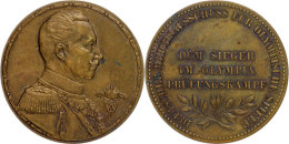 Preußen, Wilhelm II., Bronzemedaille (Dm. Ca. 50,80mm, Ca. 53,35g), O.J. (1916), Auf Den Sieger Im Olympia... - Sonstige & Ohne Zuordnung