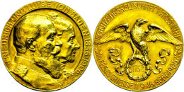 Baden, Friedrich I., Vergoldete Silbermedaille (26,34g, Durchmesser Ca. 35,50mm), 1906, Von R. Mayer, Auf Das... - Sonstige & Ohne Zuordnung