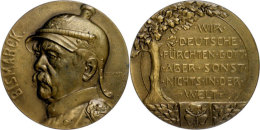 Otto Von Bismarck, Bronzemedaille (Dm. Ca. 50,10mm, Ca. 65,25g), O.J. (1905), Von A. M. Wolff, Auf Seinen 90.... - Sonstige & Ohne Zuordnung