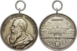 Baden, Friedrich I., Gehenkelte Silbermedaille (29,95g, Durchmesser 43mm), 1904, Von Mayer Und Wilhelm, Auf Die... - Sonstige & Ohne Zuordnung