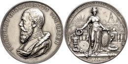 Baden, Friedrich I., Silbermedaille (38,67g, Durchmesser Ca. 45mm), 1896, Entwurf  R. Mayer Und K. Schäfer,... - Sonstige & Ohne Zuordnung