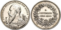 Baden, Friedrich I., Silbermedaille (16,73g, Durchmesser Ca. 33,50mm), 1896, Von Mayer & Wilhelm, Auf Seinen... - Sonstige & Ohne Zuordnung